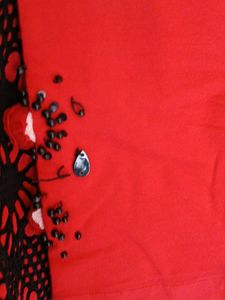 Chic Black &amp; Red Lace Dress