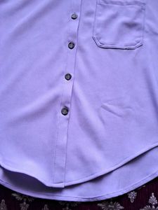 Lavender Button-Up Shirt