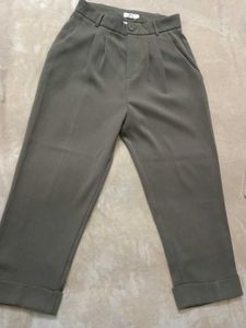 Korean style Taupe Brown High-Waist Pants