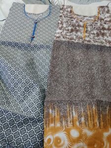 Set of 3 Printed Kurtas