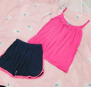 Cute Pink Halter Neck Top