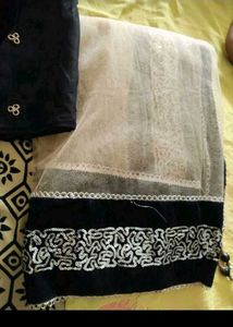 Elegant Black &amp; Gold Kurta Set