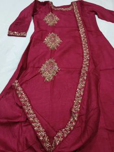 Beautiful Pink Embroidered gown