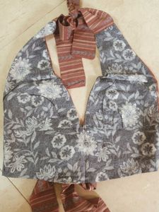 y2k Floral Print Halter Neck Blouse