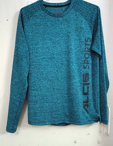 Alcis Dark Blue Round Neck Outside T-Shirt