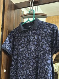Men's Floral Print Polo T-Shirt