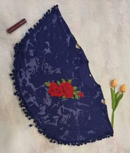 Pinteresty Blue Cape Top