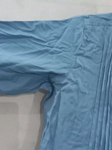 Light Blue Embroidered Kurta