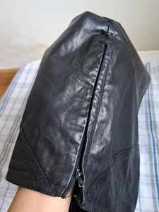 Black Faux Leather Mini Skirt