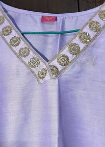 Elegant Lavender Kurta Set