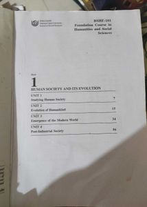 BSHF-101 Foundation Course Book