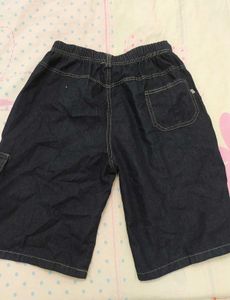 Dark Wash Cargo Denim Shorts