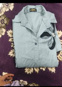 KARIGARR brand Kurta with Floral Appliques