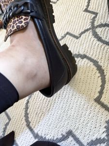 Leopard Print Chain Loafers