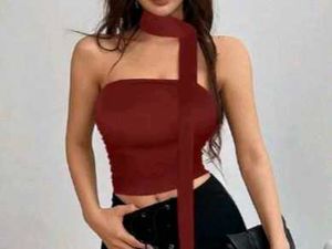 Stylish Maroon Tube Top
