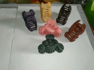 Set of 6 Matte Finish Hair Claw Clips