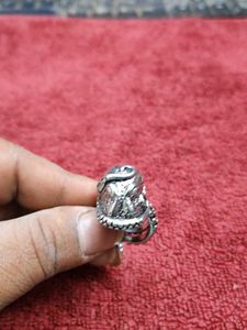 Unique Silver Snake Ring