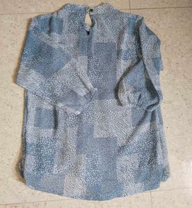 Chic Patchwork Print Tunic Top
