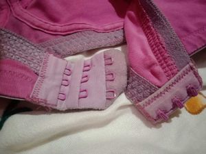 Pink Satin Bra