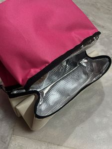 Pink &amp; Beige Tiffin Bag