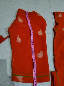 Orange rajputi suit