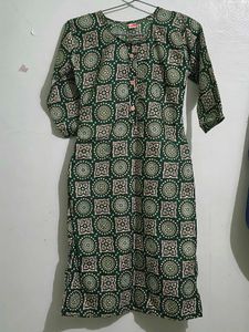 Green Bandhani Kurta