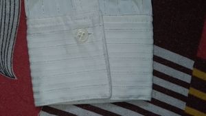Korean Sparkly White Corporate Core Button Up