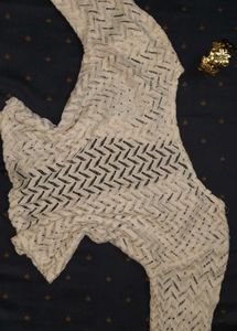 White Lace Cropped Bolero Top