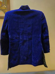 Kids Velvet Jodhpuri suit with dhoti pant