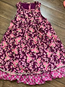 Corduroy Floral Dress