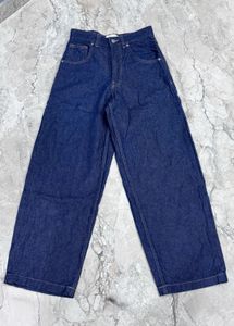 Raw Denim Baggy Jeans – Size 28 | Premium Quality