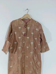 Brown All over Buttas Casual kurta (Women)