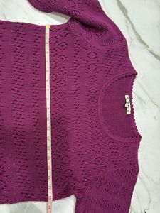 Purple Knit Sweater