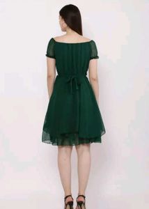 Stylish Green Midi Dress