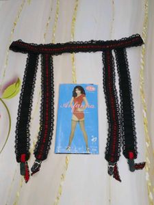 (828)Lace Garter Belt Stockings Set