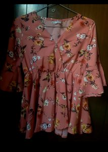 small size girls print top