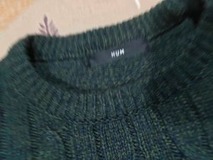 Green Knit Sweater 38-40 medium to large impo