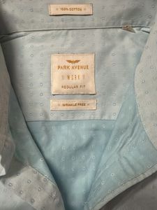 Men's Light Blue Patterned Shirt