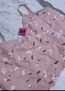 Floral Print Button-Up Crop Top