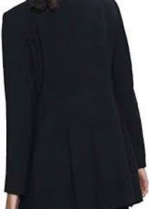 Zara Black Button-Up Coat