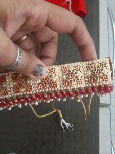 Panjabi Jewellery Set Jadau  Moti Work With Tika