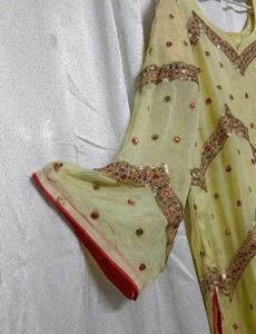 Elegant Yellow Pakistani Dress