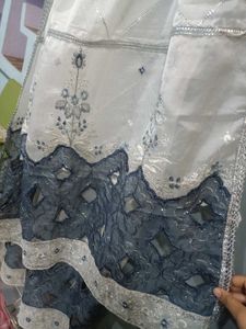 Elegant White Embroidered Kurta Set