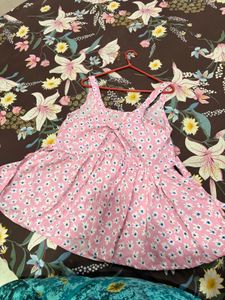 peplum Pink Floral Print top