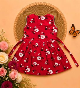 Cute Floral Print Baby Girl Dress