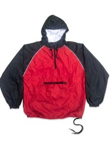 Vintage Colorblock Hooded Windbreaker