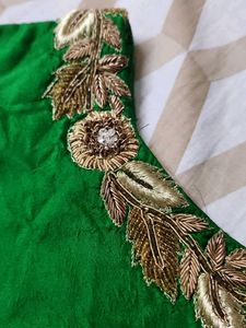 Emerald Green zardosi Embroidered blouse