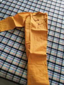 Men's Yellow Ethnic Kurta Shirt