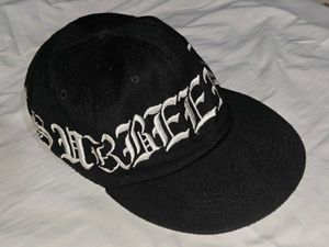 Black Embroidered Baseball Cap