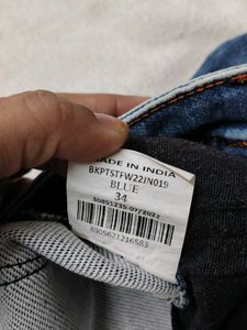Men's Blue Washed Denim Jeans